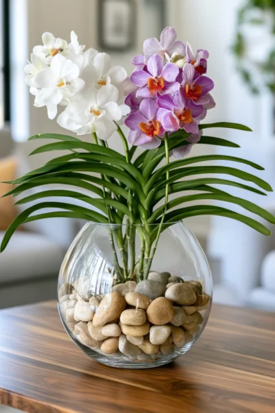 Two Vanda Orchids