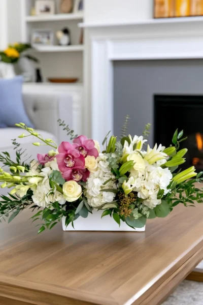White centerpiece