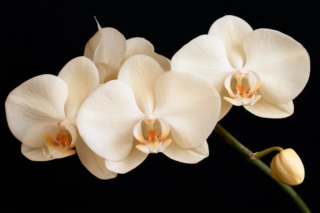 Cream Orchids Refined Elegance and Thoughtfulness